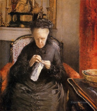Portait de Madame Martial Caillebote la madre del artista Gustave Caillebotte Pinturas al óleo